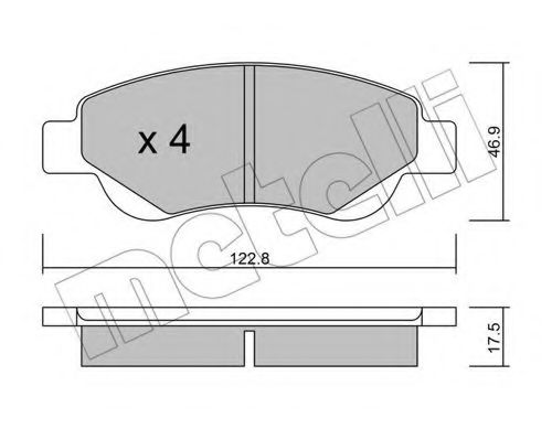 Тормозные колодки передние C1/107/Aygo VALEO арт. 2206370 фото1