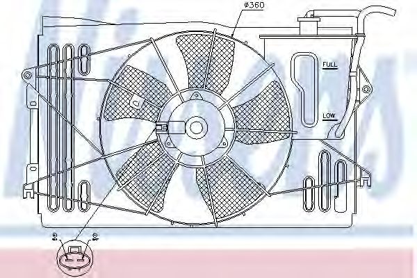 Вентилятор, охлаждение двигателя  арт. 85232 фото1