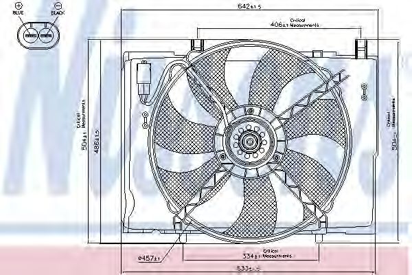 Вентилятор, охлаждение двигателя  арт. 85290 фото1