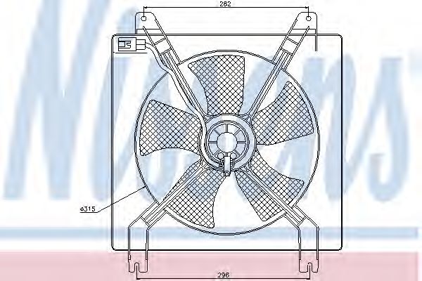 Вентилятор, охлаждение двигателя NRF арт. 85355 фото1