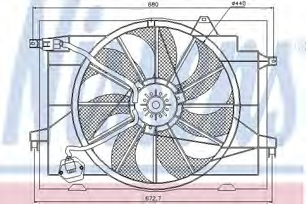 Вентилятор, охлаждение двигателя фото1