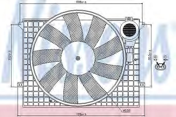 Вентилятор радіатора  арт. 85401 фото1