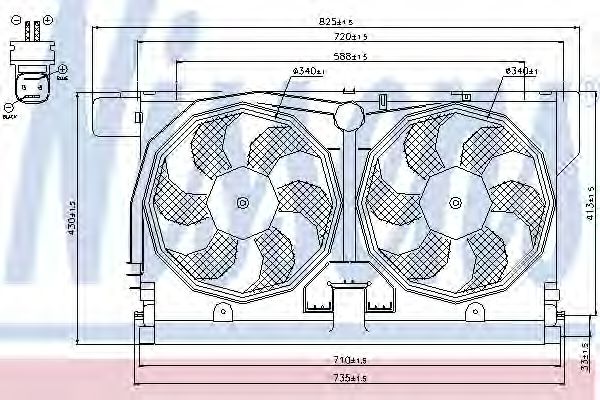 Вентилятор, охлаждение двигателя TOPRAN арт. 85513 фото1