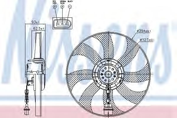 Вентилятор радіатора TOPRAN арт. 85549 фото1