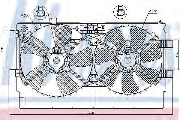 Вентилятор радіатора MITSUBISHI арт. 85635 фото1