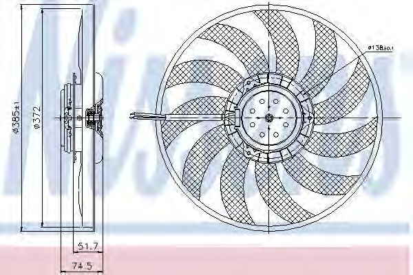 Вентилятор радіатора VALEO арт. 85638 фото1