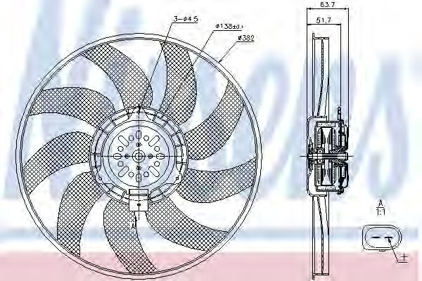 Вентилятор охолодження двигуна фото1