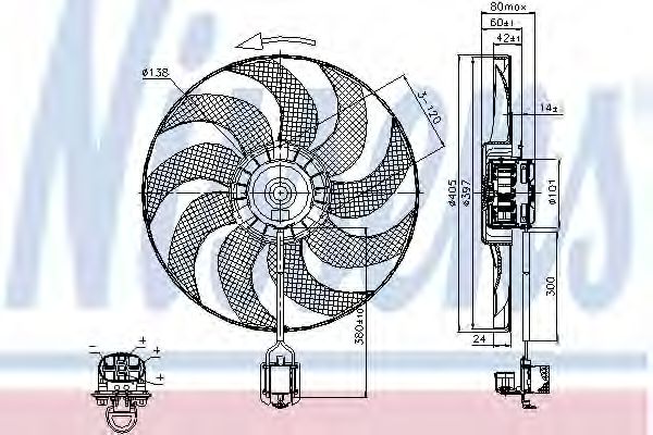 Вентилятор охлаждение двигателя фото1