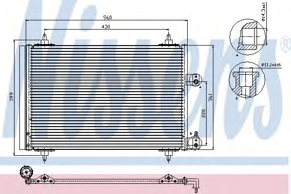 Радиатор кондиционера в сборе  арт. 94560 фото1