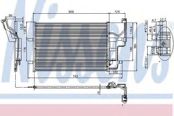 Радиатор кондиционера DELPHI арт. 94902 фото1