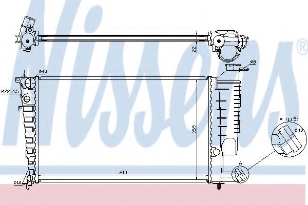 Радиатор системы охлаждения VALEO арт. 635181 фото1
