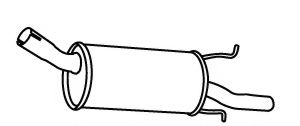 Глушитель выхлопных газов конечный  арт. 18861 фото1
