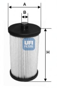 Фильтр топливный VW CRAFTER 2.5 TDI 06- (OE) (пр-во UFI) MISFAT арт. 2601200 фото1