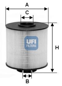 Фильтр топливный UNIFLUXFILTERS арт. 2601700 фото1