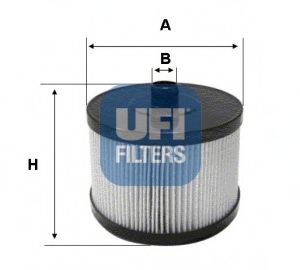 Фильтр топливный PSA 2.0 HDI 04-, FORD 2.0 TDCI 04- (пр-во UFI) FEBIBILSTEIN арт. 2602200 фото1