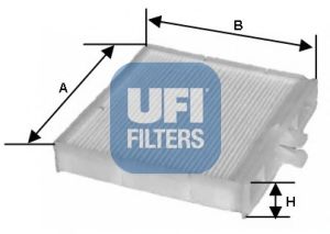 Фільтр повітря (салону) UNIFLUXFILTERS арт. 5309000 фото1