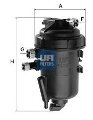 Фильтр топливный FIAT DUCATO 2.2 JTD 06-10, PEUGEOT BOXER 2.2 HDI 06-10 (OE) (пр-во UFI) DELPHI арт. 5514700 фото1