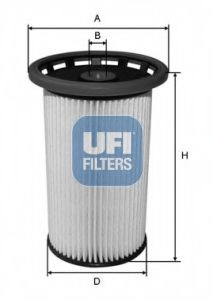 Фильтр топливный VAG 1.6-2.0 TDI 12- (OE) (пр-во UFI) BLUEPRINT арт. 2603800 фото1