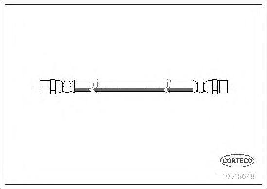 Шланг тормозной DELPHI арт. 19018648 фото1