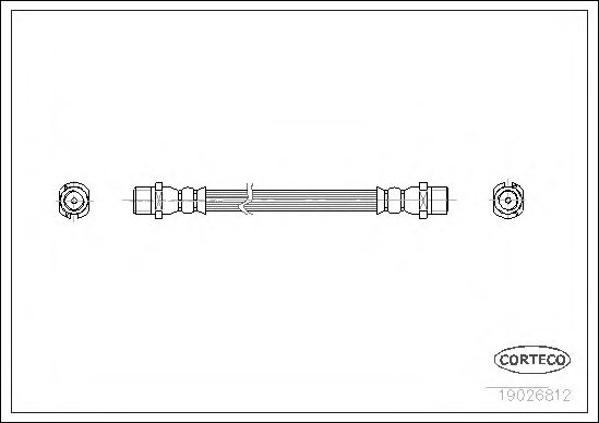 Шланг тормозной FTE арт. 19026812 фото1
