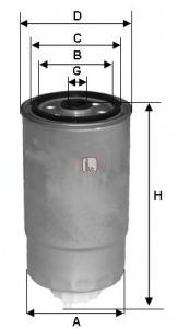 Фильтр топливный в сборе PURFLUX арт. S0H2ONR фото1