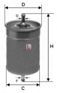 Фильтр топливный в сборе KNECHT арт. S1500B фото1