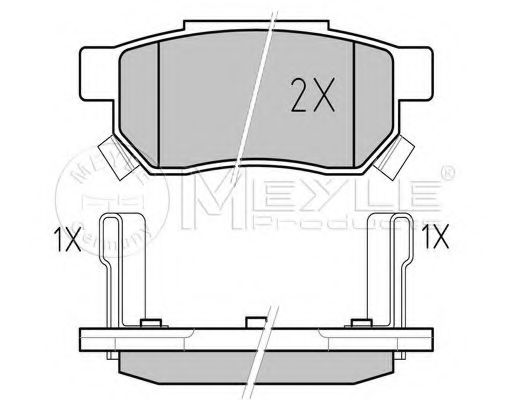 Комплект тормозных колодок, дисковый тормоз MINTEX арт. 0252131313W фото1