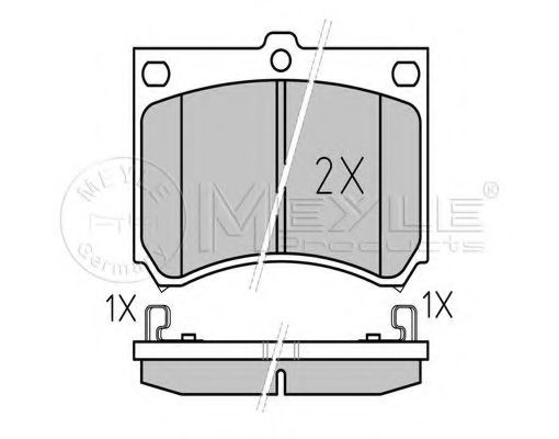 Комплект тормозных колодок, дисковый тормоз MAZDA арт. 0252153915 фото1