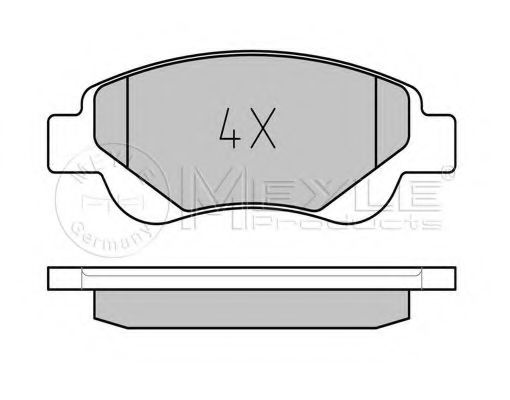 Комплект тормозных колодок, дисковый тормоз MINTEX арт. 0252395917 фото1
