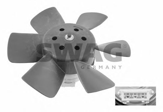 Диффузор радиатора охлаждения с вентилятором, в сборе THERMOTEC арт. 30906989 фото1