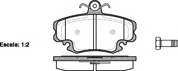 Колодки дискового тормоза REMSA арт. 214120 фото1