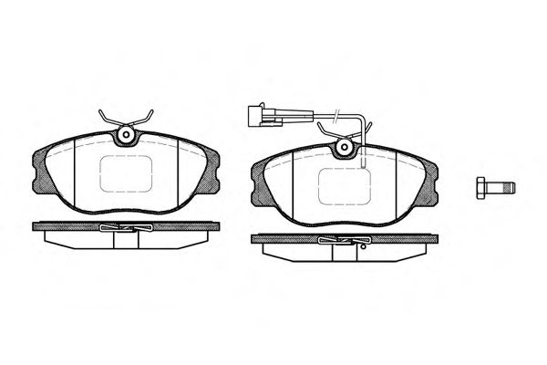 Комплект тормозных колодок, дисковый тормоз PROTECHNIC арт. 030512 фото1