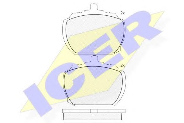 Комплект тормозных колодок, дисковый тормоз DELPHI арт. 180092 фото1