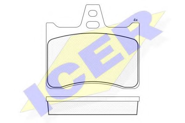 Комплект тормозных колодок, дисковый тормоз BOSCH арт. 180256 фото1