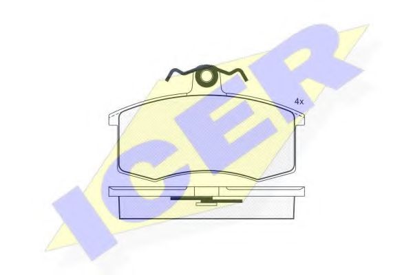 Колодки дискового тормоза REMSA арт. 180552 фото1