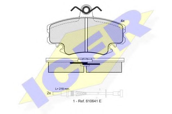 Комплект тормозных колодок, дисковый тормоз PROTECHNIC арт. 180993 фото1