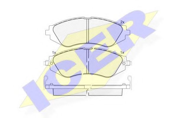 Колодки дискового тормоза FERODO арт. 181263 фото1
