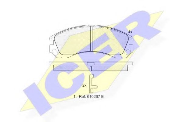 Комплект тормозных колодок, дисковый тормоз  арт. 181358 фото1