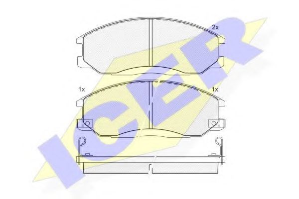 Колодки дискового тормоза DELPHI арт. 181372 фото1