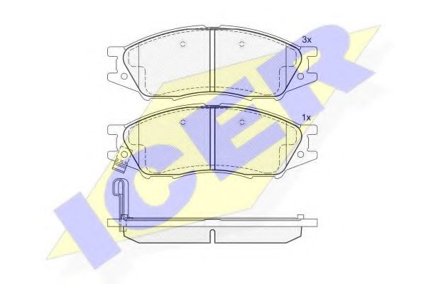 Колодки дискового тормоза TEXTAR арт. 181635 фото1