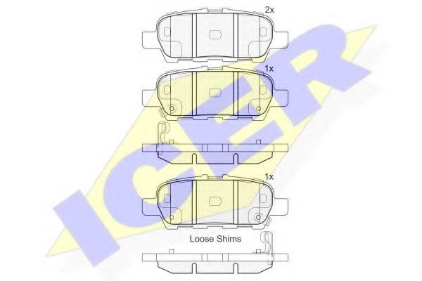 Колодки тормозные Nissan Juke 10> зад BREMSI арт. 181901203 фото1