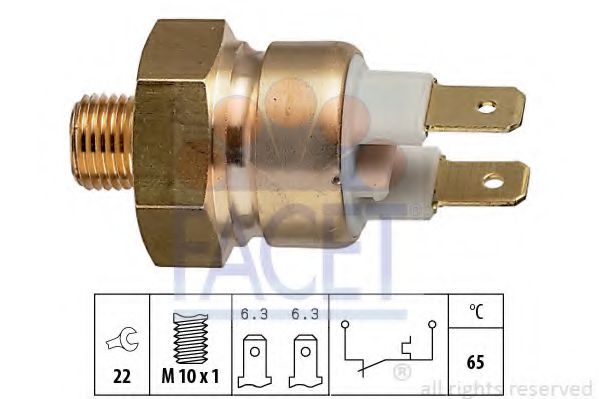 Термовыключатель, сигнальная лампа охлаждающей жидкости SWAG арт. 74112 фото1