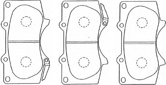 Колодки дискового тормоза TOYOTA арт. A1N011 фото1