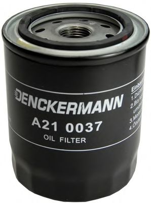 Фильтр масляный двигателя NISSAN PRIMERA 90-02, ALMERA 95-00 (пр-во DENCKERMANN) KAMOKA арт. A210037 фото1