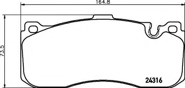 Комплект тормозных колодок BMW арт. 8DB355014041 фото1