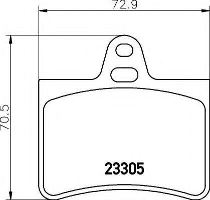 Комплект тормозных колодок BOSCH арт. 8DB355019441 фото1