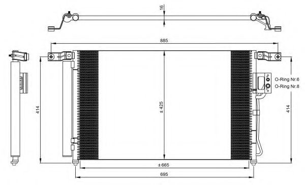 Радиатор кондиционера VALEO арт. 35965 фото1