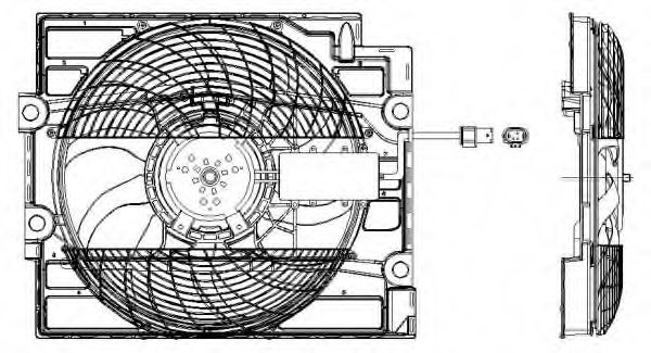 Вентилятор, охлаждение двигателя BMW арт. 47211 фото1