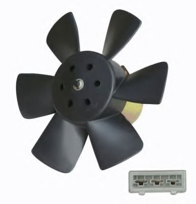 Диффузор радиатора охлаждения с вентилятором, в сборе  арт. 47429 фото1