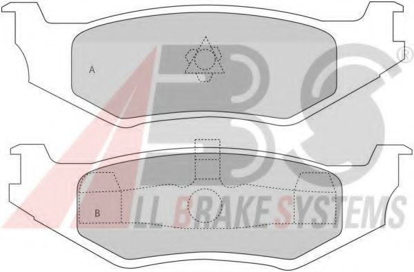 Комплект тормозных колодок, дисковый тормоз DELPHI арт. 38512 фото1